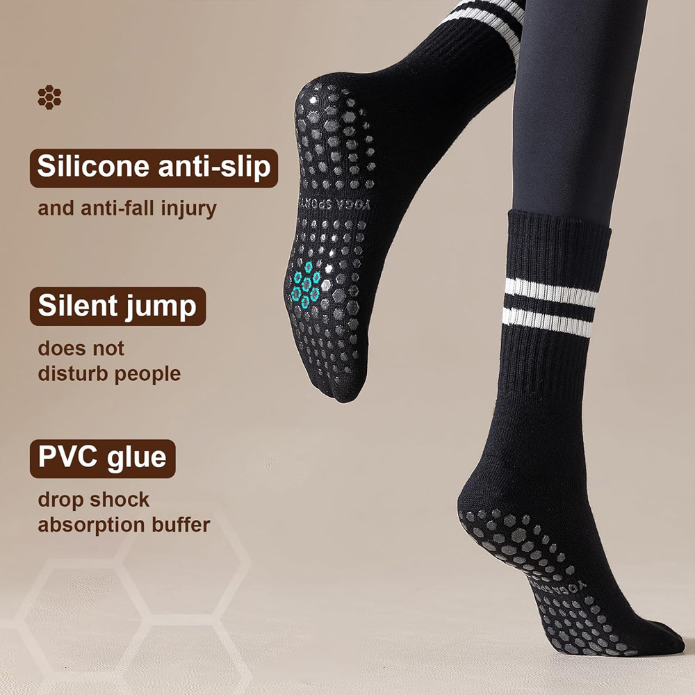 Yoga Pilates Socks with Grips  - Grip Sock Yoga ulasan dan harga