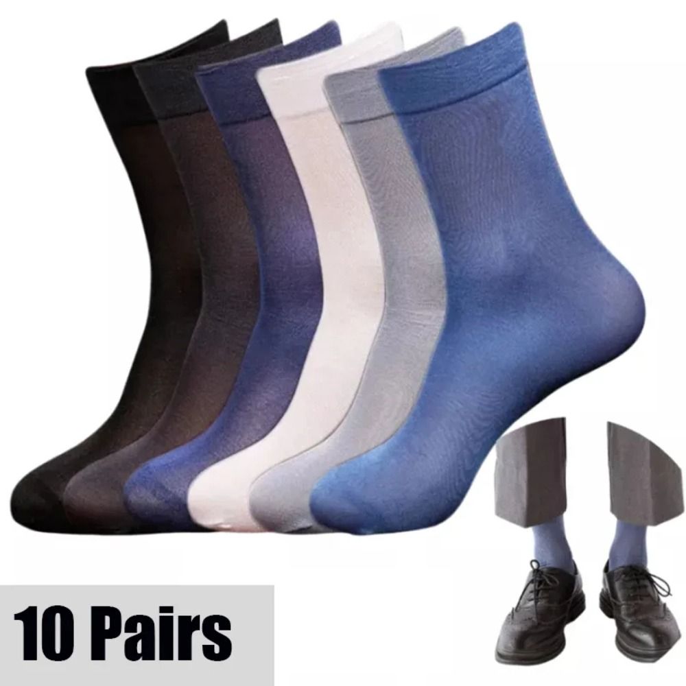 10pairs Fashion Breathable Men - Silk Sock Bamboo ulasan dan harga