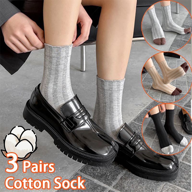 Japanese Split toe Cotton Tabi - Toe Sock Split ulasan dan harga