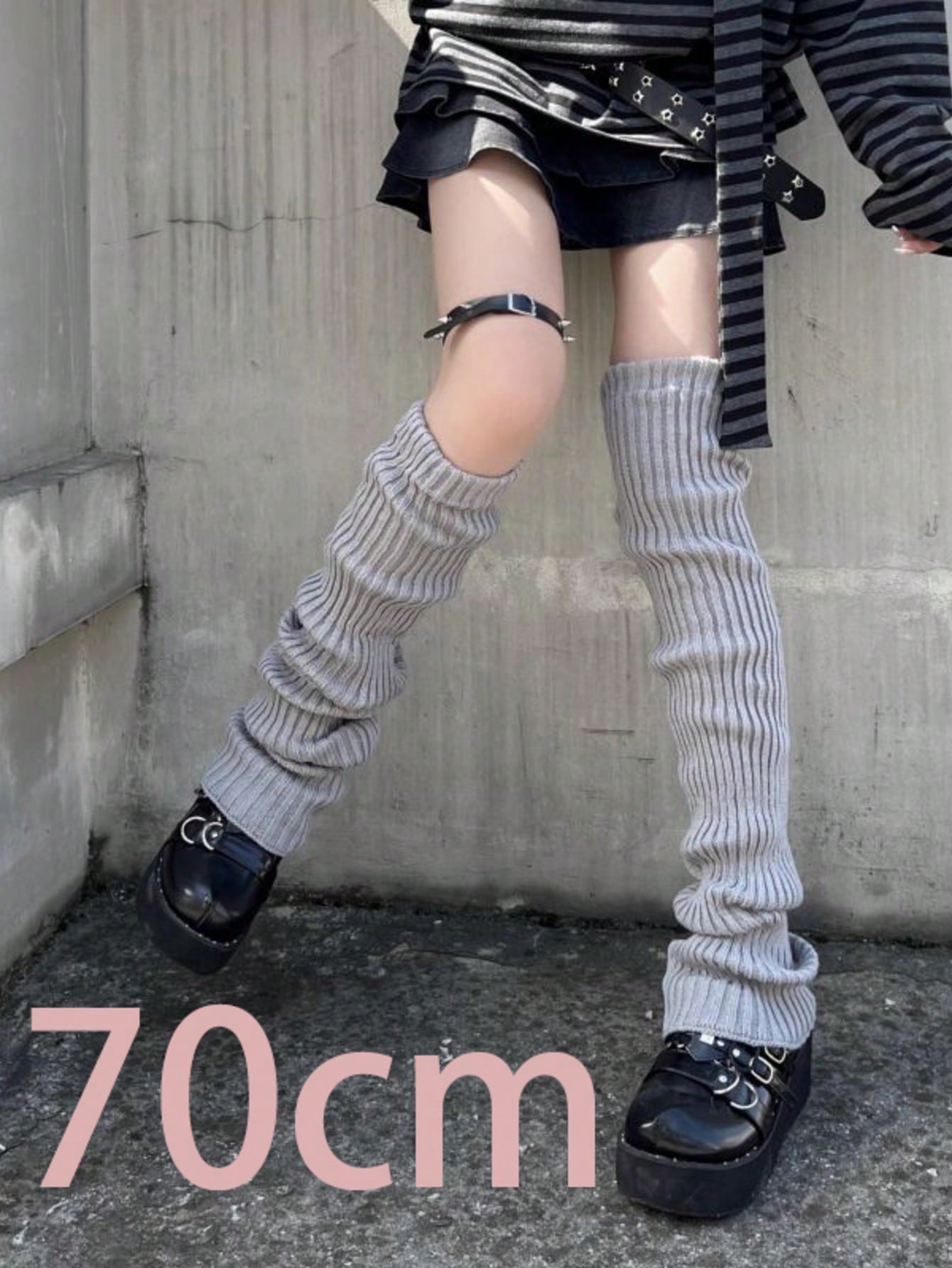 2pcs 70cm Extended Leg Warmers - Boot Sock Slouchy ulasan dan harga