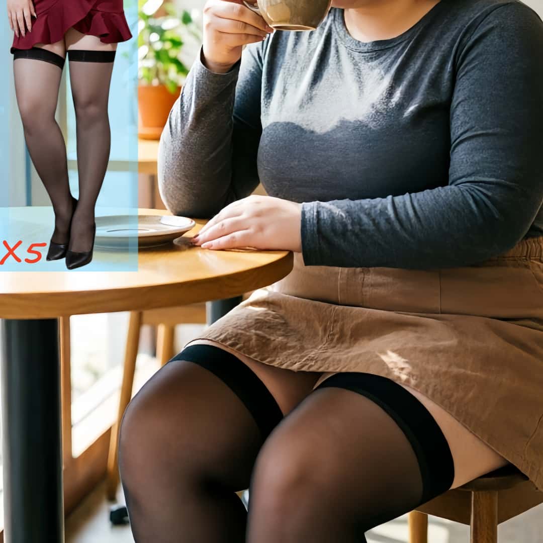 5pairs Plus Size Lace Top Thig - Thigh High Sock Stay Up ulasan dan harga
