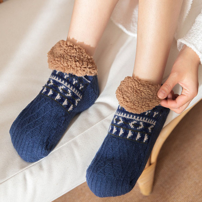 Women Men Fall And Winter Floo - Ankle Sock Low Cut ulasan dan harga