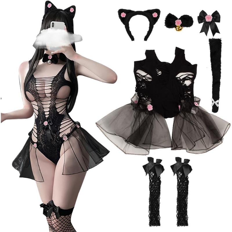 Women Sexy Lingerie Cosplay Ca - Fishnet Stocking Women ulasan dan harga