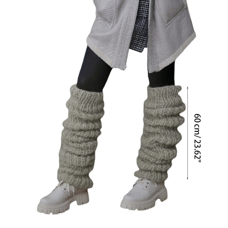 Women Winter Chunky Crochet Kn - Boot Sock Slouchy ulasan dan harga