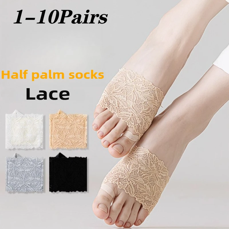 1-10Pairs Women Lace Loafer So - Invisibility Sock Loafer ulasan dan harga