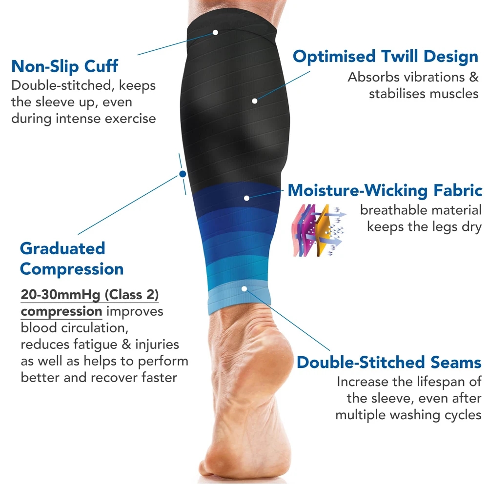1Pair Calf Compression Sleeve  - Compression Sleeve Calf ulasan dan harga
