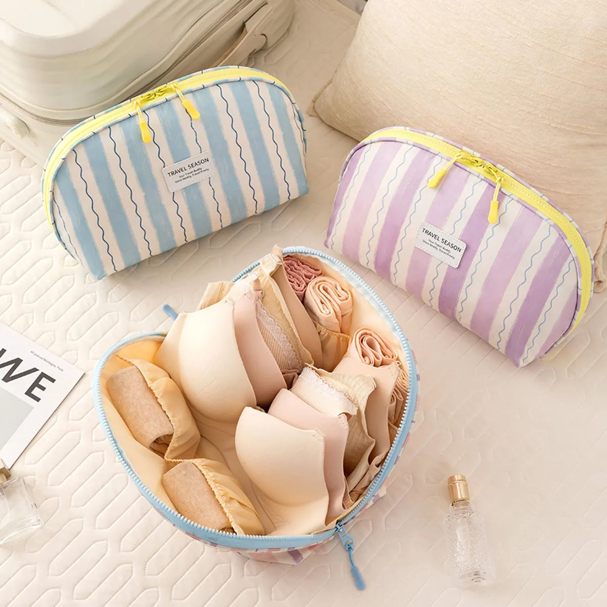 Underwear Storage Bag Portable - Sock Organizer Tray ulasan dan harga