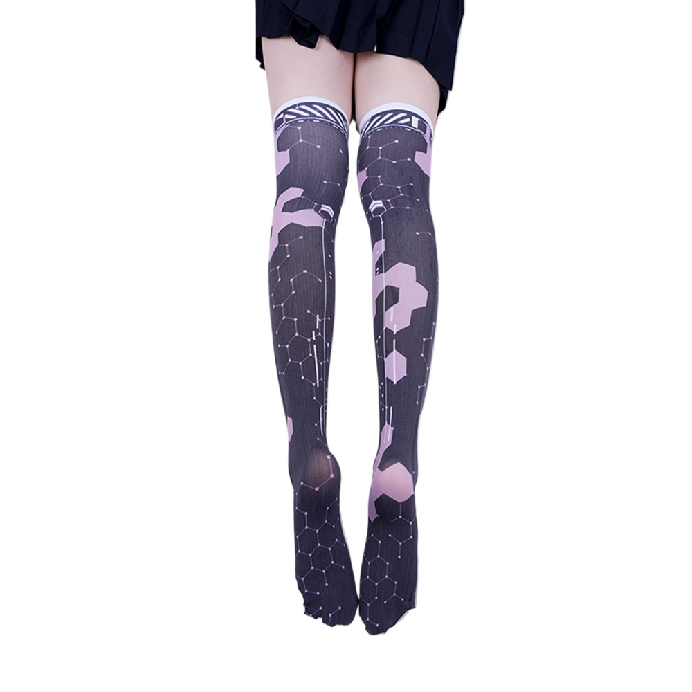 Anime Game Robot AI Mech Stock - Knee High Sock Women ulasan dan harga