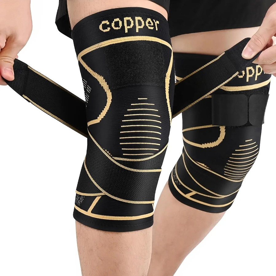 Copper Fiber Compression Knee  - Compression Sleeve Calf ulasan dan harga