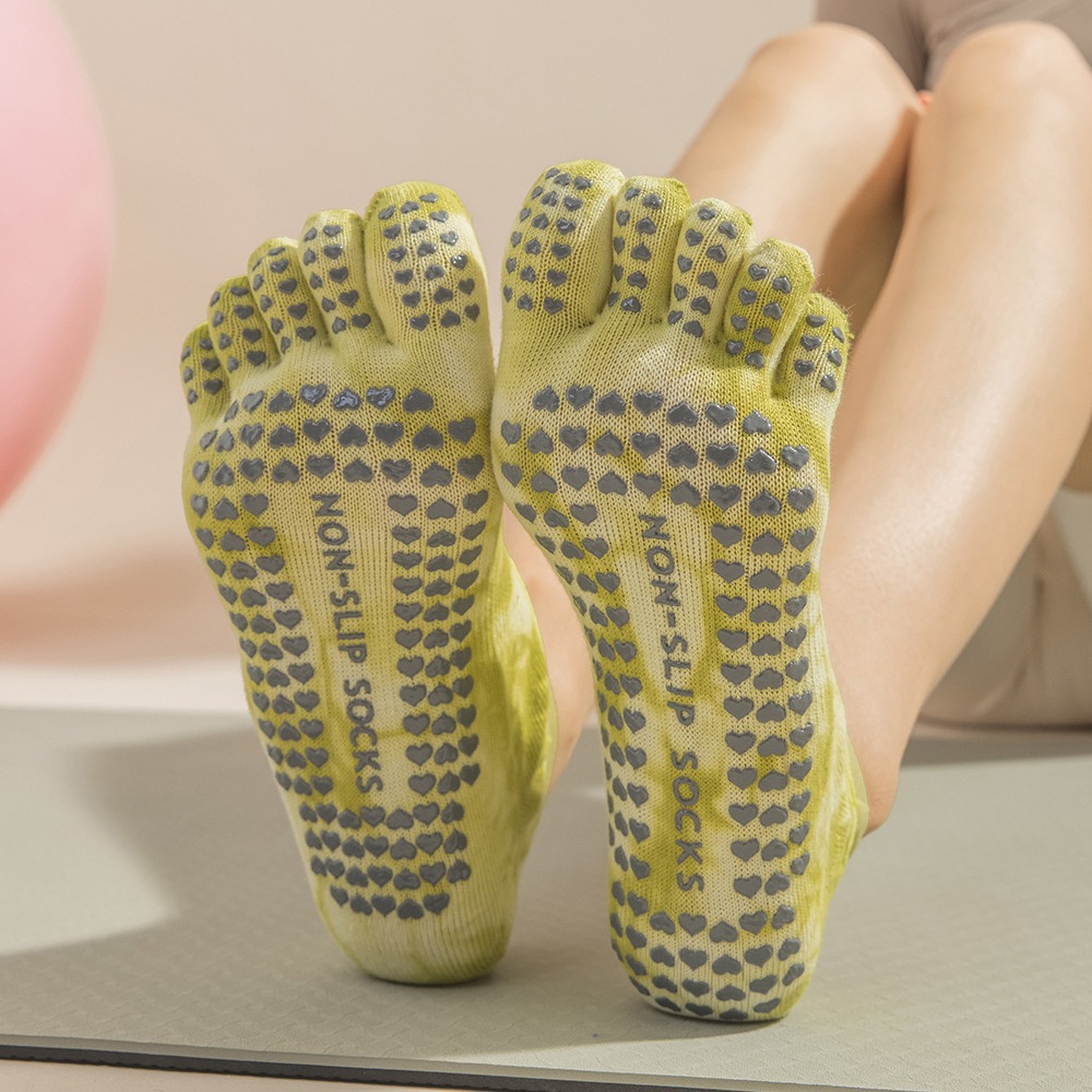 Women's Tie-Dye Five-Finger Gr - Grip Sock Yoga ulasan dan harga