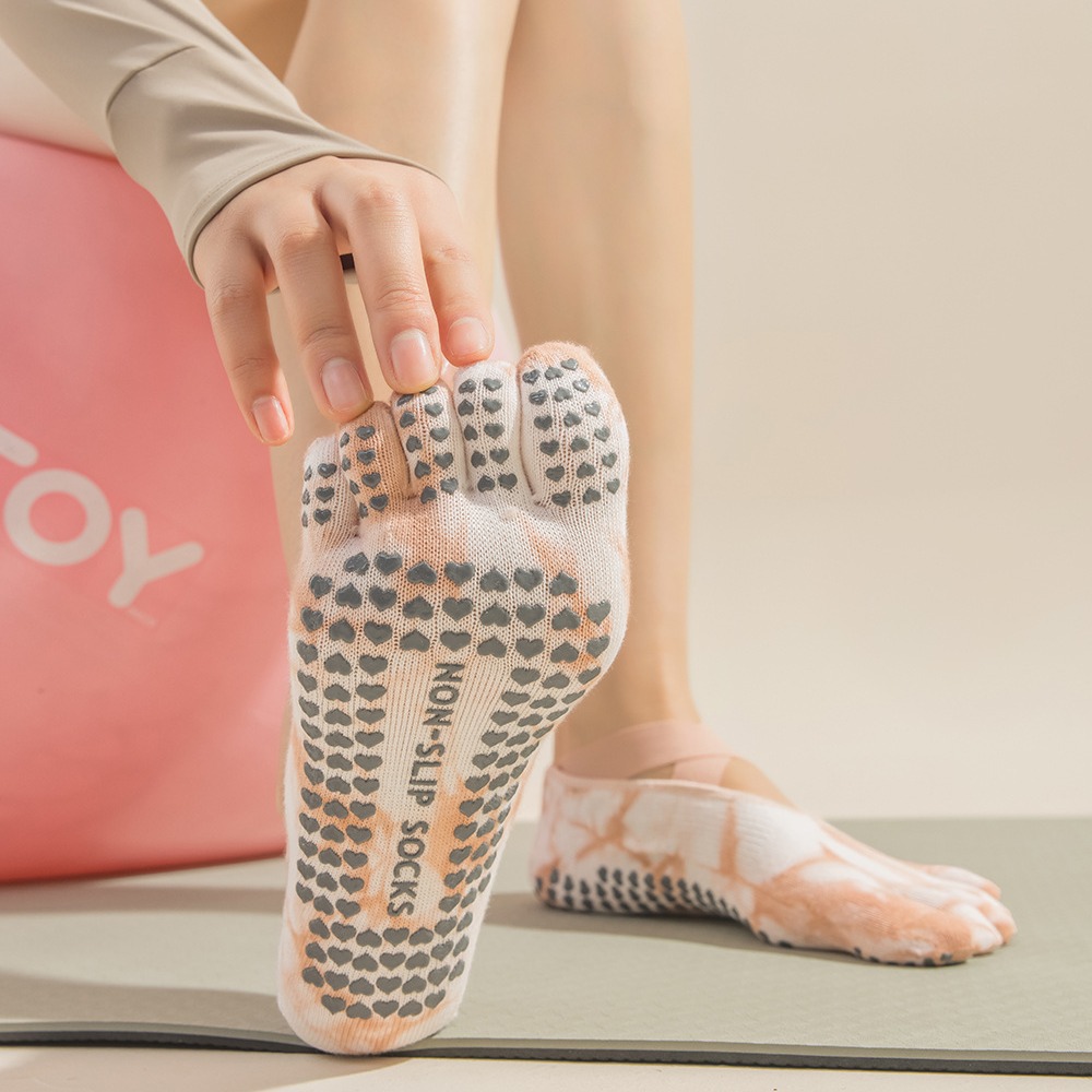 Women's Tie-Dye Five-Finger Gr - Grip Sock Yoga ulasan dan harga