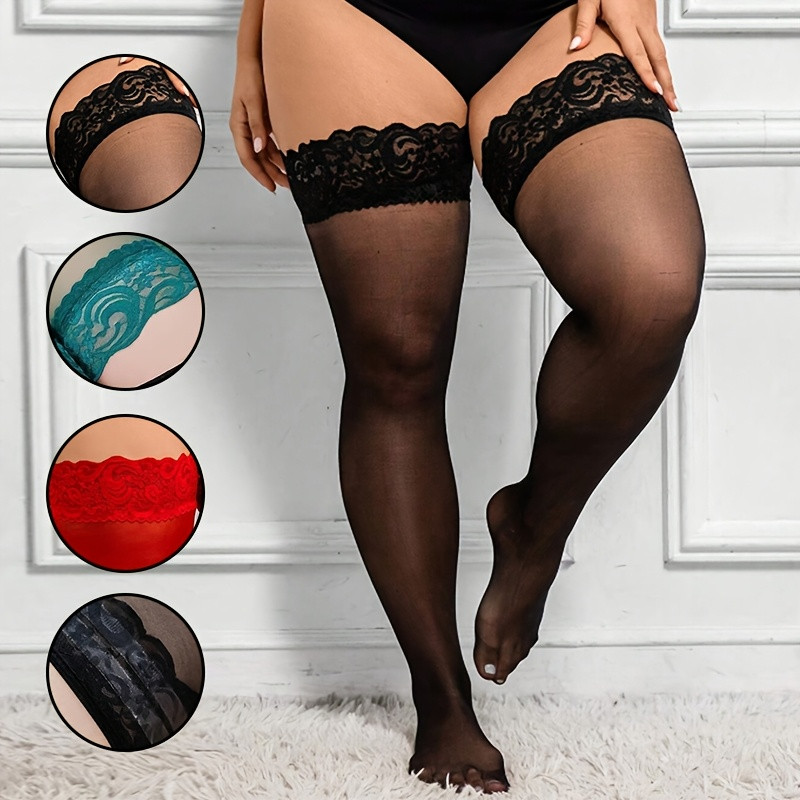 Plus Size Women Thigh High Sto - Thigh High Sock Stay Up ulasan dan harga