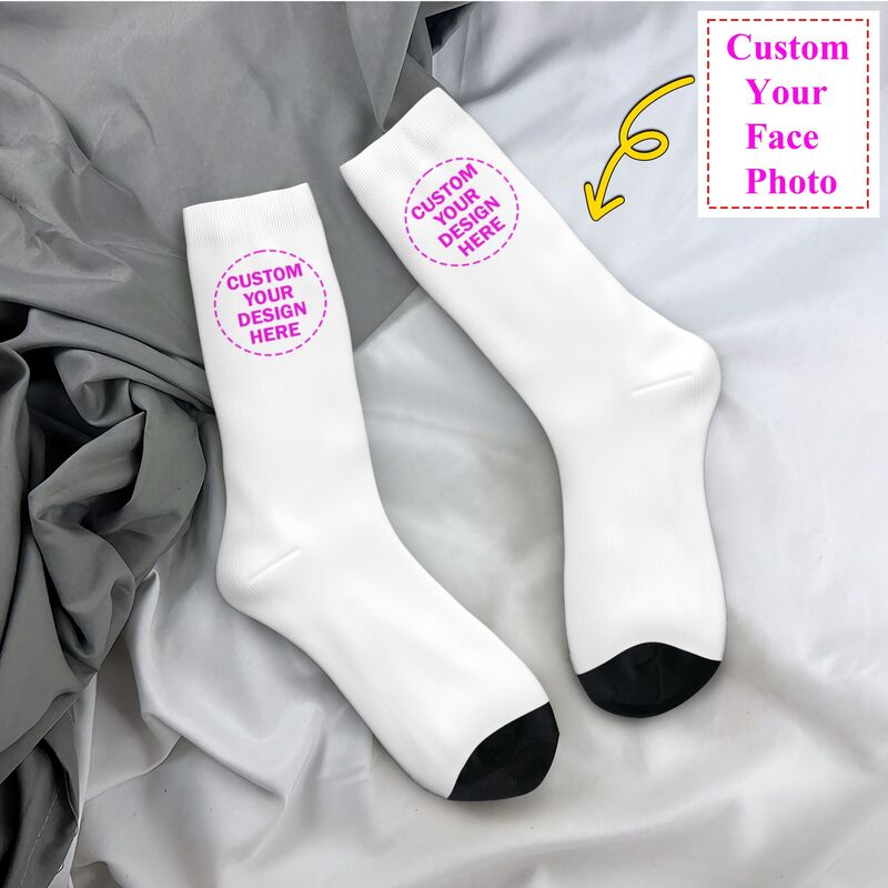 Personalize Custom Photo Logo  - Dress Sock Men ulasan dan harga