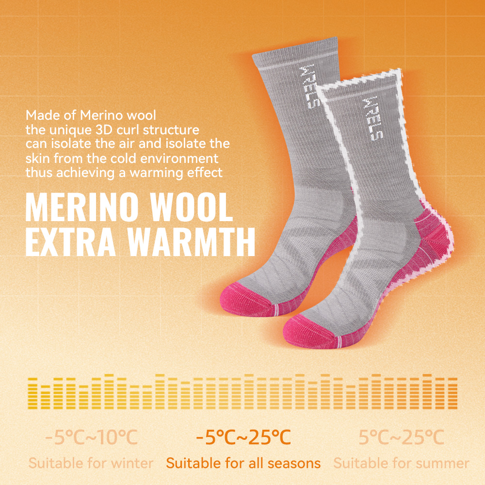 WRELS 1/2/3 Merino Wool Socks  - Wool Hiking Sock ulasan dan harga