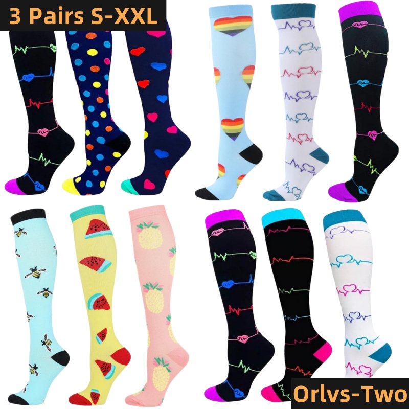 S-XXL 3 Pairs Free Shipping Nu - Compression Sock Medical ulasan dan harga