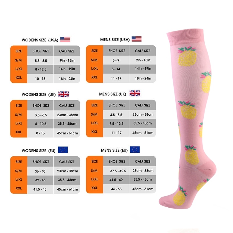 S-XXL 3 Pairs Free Shipping Nu - Compression Sock Medical ulasan dan harga