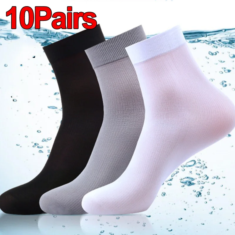 10Pairs Men Socks Summer Ultra - Silk Sock Bamboo ulasan dan harga