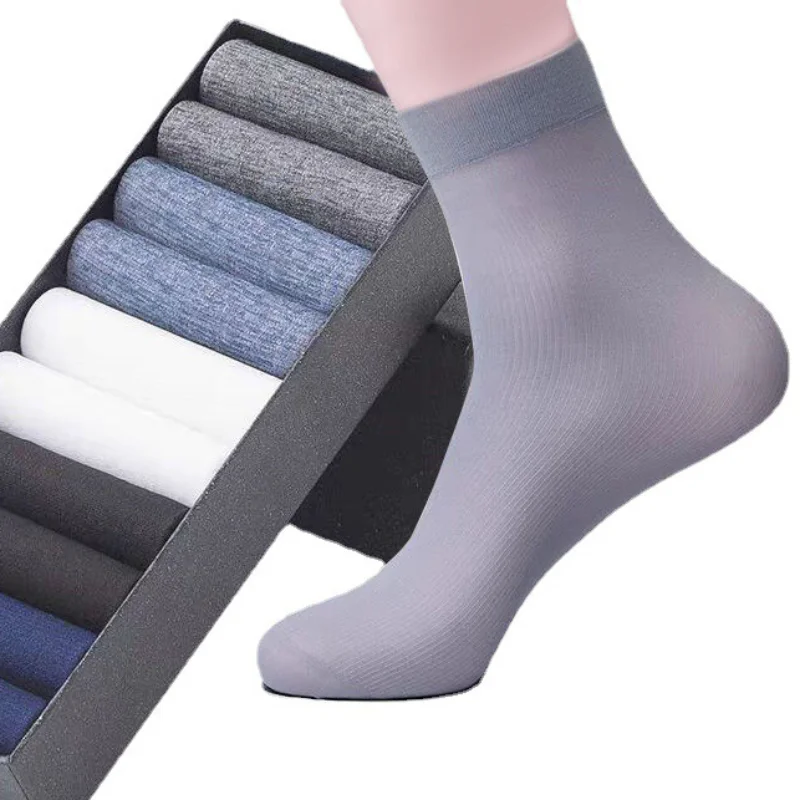 10Pairs Men Socks Summer Ultra - Silk Sock Bamboo ulasan dan harga