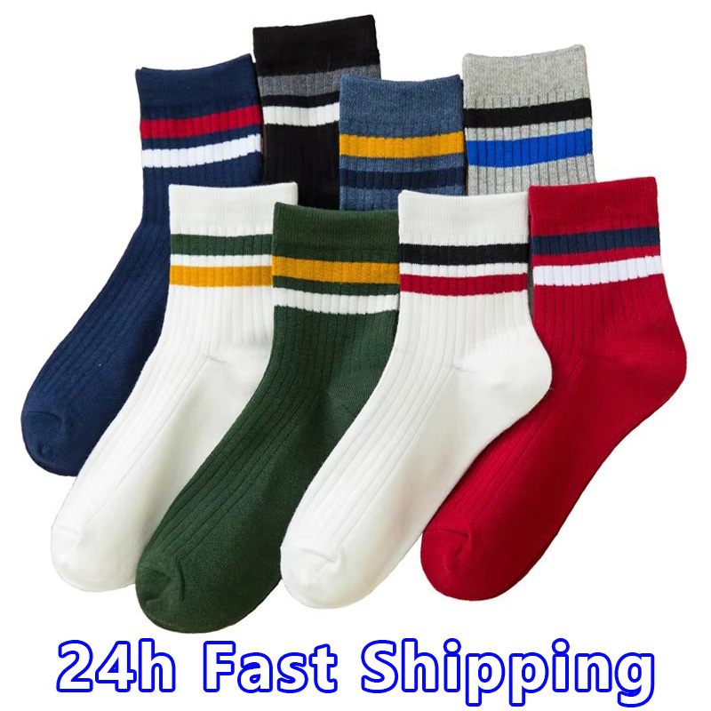 3 Pairs/Pack Cotton Mens Socks - Cotton Crew Sock Pack ulasan dan harga