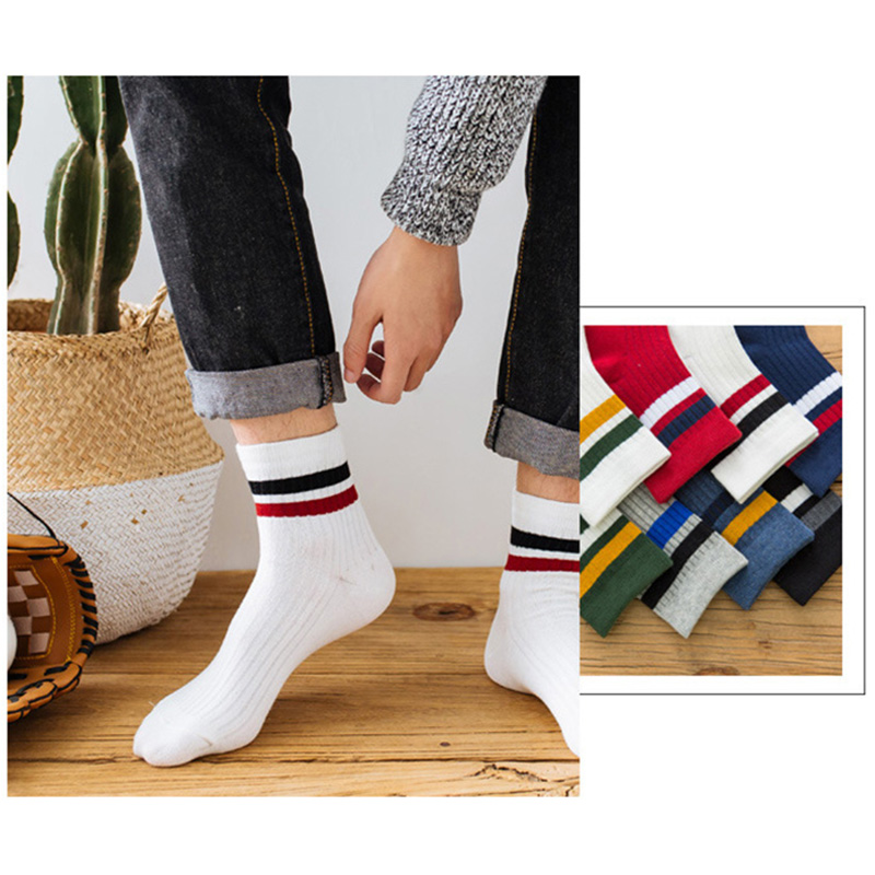 3 Pairs/Pack Cotton Mens Socks - Cotton Crew Sock Pack ulasan dan harga