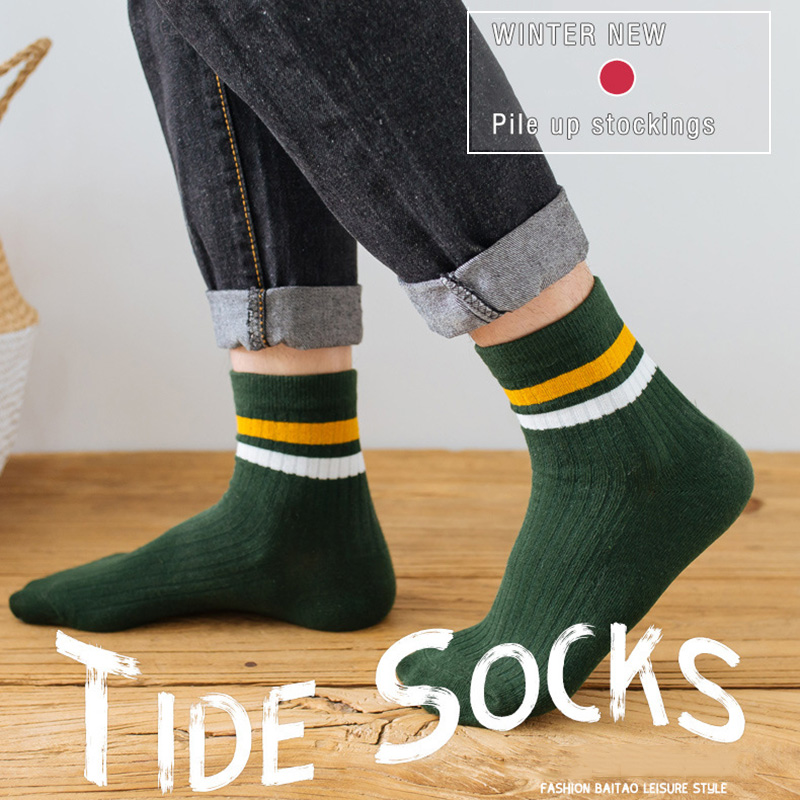 3 Pairs/Pack Cotton Mens Socks - Cotton Crew Sock Pack ulasan dan harga