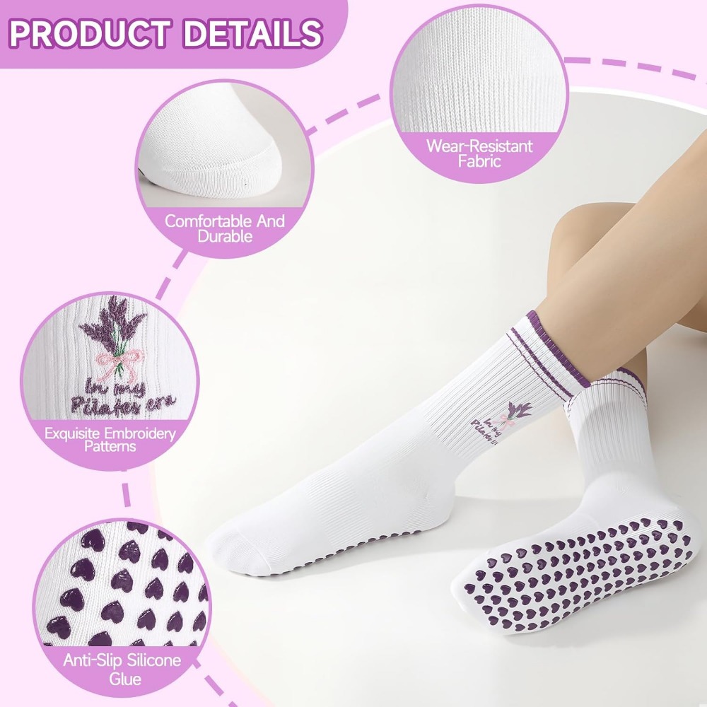 Women's Cute Ruffled Yoga Sock - Grip Sock Yoga ulasan dan harga