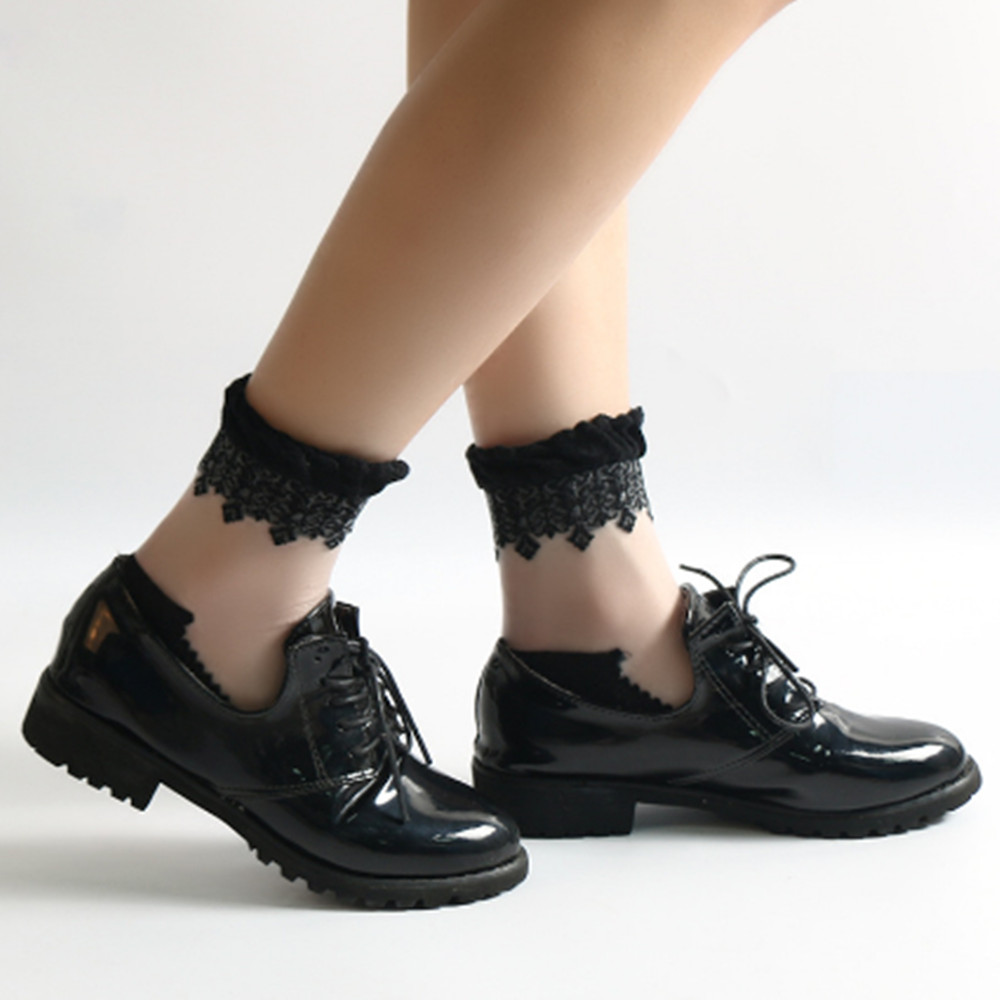Woman Lace short sock thin soc - Invisibility Sock Loafer ulasan dan harga