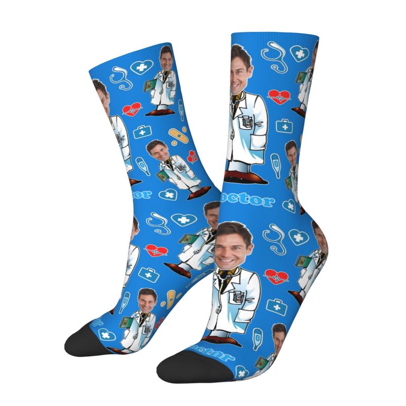 Doctor Custom Men Women Crew S - Dress Sock Men ulasan dan harga