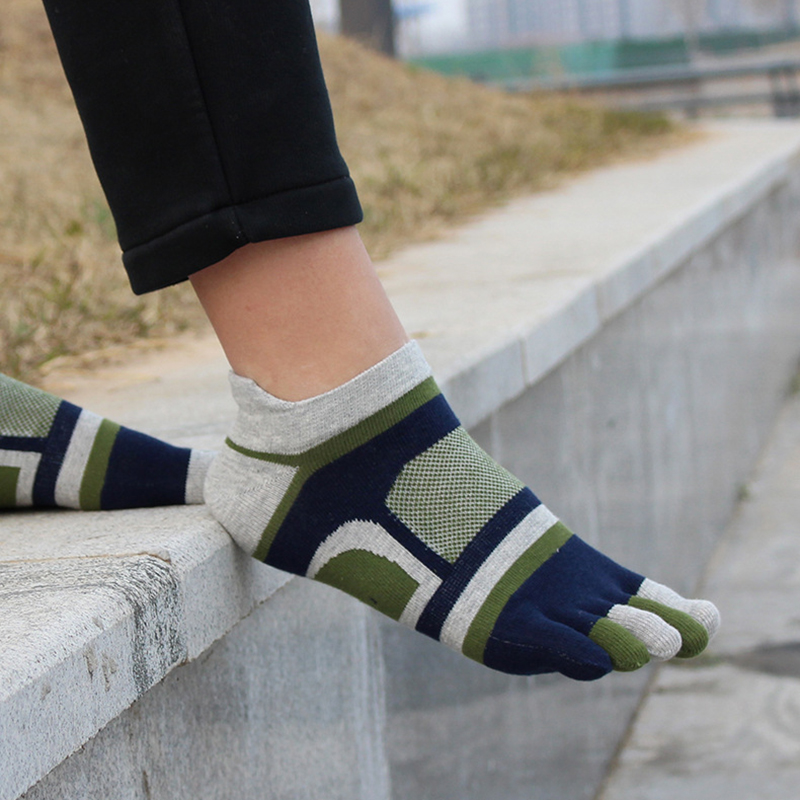 1/5 Pairs  Men’s Five-Toe Athl - Ankle Sock Low Cut ulasan dan harga